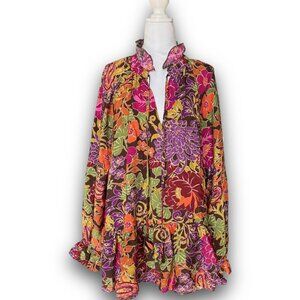 Oddi 3XL Floral Boho Tunic Blouse Festival Festive Peasant